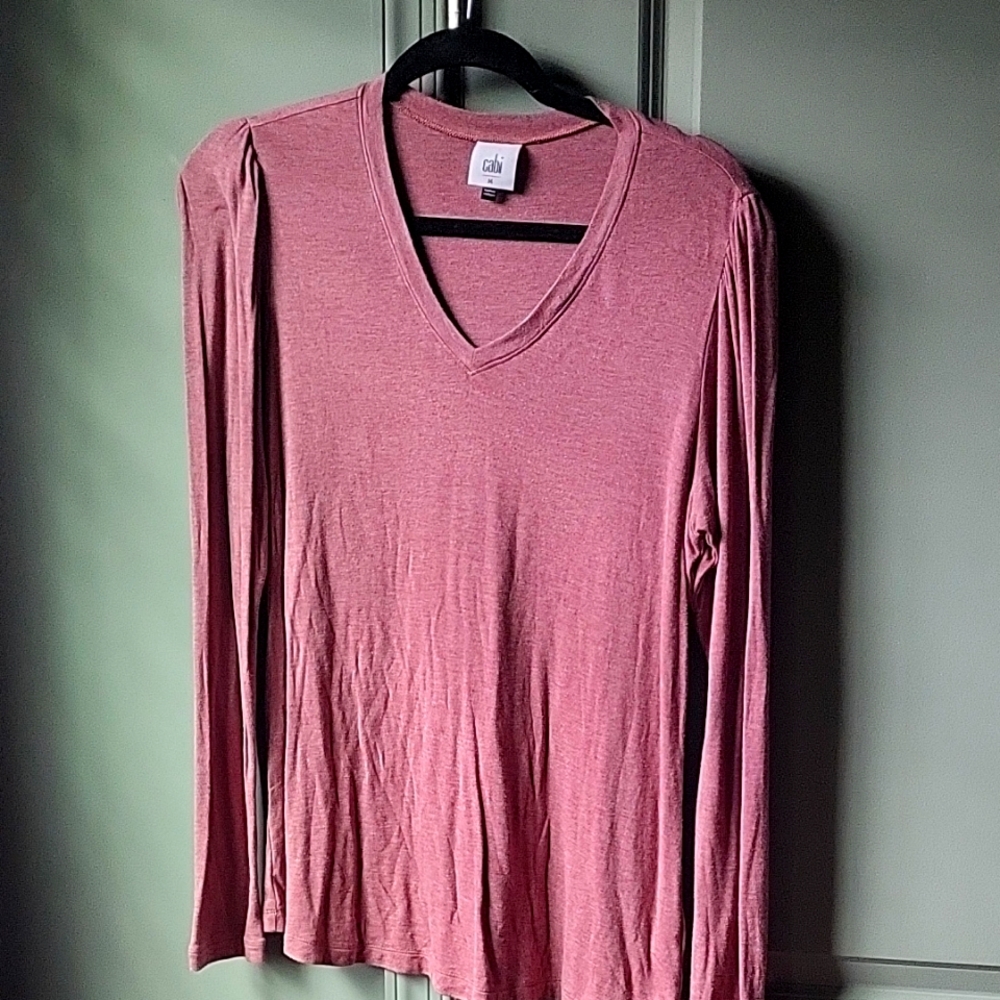Cabi Long Sleeved Pink Top
